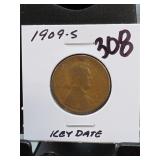 1909-S Lincoln Wheat Cent