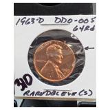 1963-D Lincoln Memorial Cent
