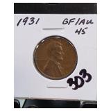 1931 Lincoln Wheat Cent