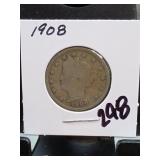 1908 Liberty Head V Nickel
