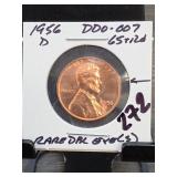 1956-D Lincoln Wheat Cent, DDO-007