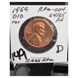 1959-D/D Lincoln Memorial Cent
