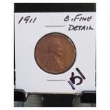 1911 Lincoln Wheat Cent