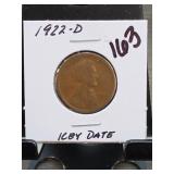 1922-D Lincoln Wheat Cent Key Date