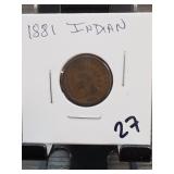 1881 Indian Head Cent