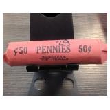50-Coin Wheat Penny Roll