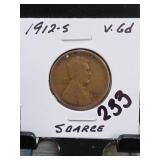 1912-S Indian Head Cent