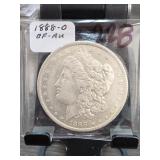 1888-O Morgan Dollar, GF-AU, Silver