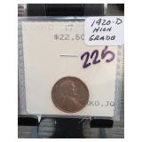 1920-D Lincoln Cent