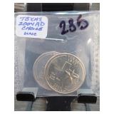 2004-D Texas State Quarters, 2 Coins