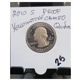 2010-S Yellowstone Quarter, Proof, Cameo