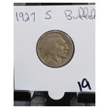 1927-S Buffalo Nickel