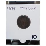 1878 Indian Head Cent