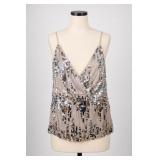 Venus Sequined Camisole Top, Size M