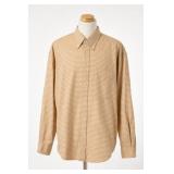 Classic Oxford 100% Cotton Plaid Shirt, Size M