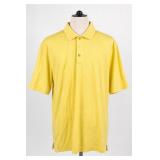 Pebble Beach Performance Yellow Polo Shirt L