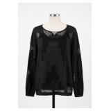 Neiman Marcus Black Lace Blouse Size M