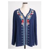 LIV Los Angeles Embroidered Tunic XL