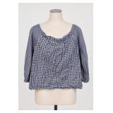 Tommy Hilfiger Plaid Blouse Size M