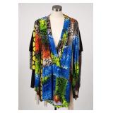 Multicolor Snakeskin Print Dress One Size