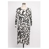 Love Culture Black & White Graffiti Dress