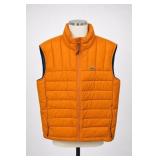 Lacoste Orange Quilted Puffer Vest Size 56