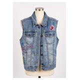 Guess Jeans Embroidered Denim Vest