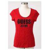 GUESS Jeans EST 1981 Red T-Shirt, Size XS/TP