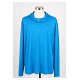 Nike Dri-Fit Blue Hooded Long Sleeve Shirt XXL