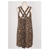 Leopard Print Strappy Slip Dress Size S