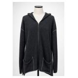 FITZ...E Alpaca Hooded Zip Cardigan