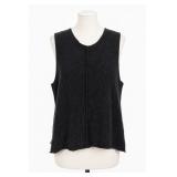 Eileen Fisher Dark Gray Knit Vest