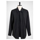 Black Pleated Tuxedo Shirt, XL, 17-17½, 32/33