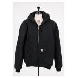 Carhartt Made In USA Black Hooded Jacket Size M