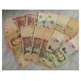 Argentina 5, 10 & 20 Peso Banknotes