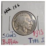 1913 Buffalo Nickel, Type I
