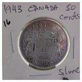 1943 Canadian 50-Cent Piece, Silver