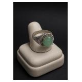 Jade Cabochon Ring