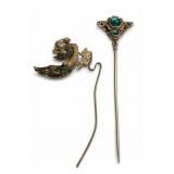 Chinese Style Peacock Hair Pin & Hair Stick Set