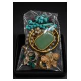 Fashion Jewelry Lot, Turquoise & Green Pieces
