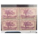 1935 U.S. Scott 772 Charter Oak Block Of 4