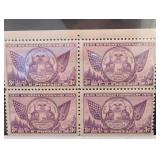 1935 3¢ US #775 Michigan Centennial Block (4)