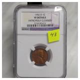 1952-D Lincoln Wheat Cent, VF Details NGC