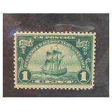 1924 U.S. Scott #614 1¢ Ship Postage Stamp