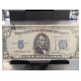 1934-D Five Dollar Silver Certificate