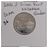 2006-S Nebraska Quarter, DCAM Proof, Silver