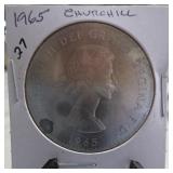 1965 Churchill Crown Commemorative Coin