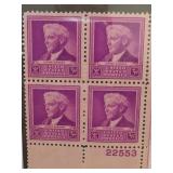 1940 US #876 Luther Burbank 3¢ Plate Block