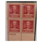 1940 US #875 Dr. Crawford W. Long 2¢ Plate Block