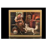 Turkish Trophies Blacksmith And His Dog Card